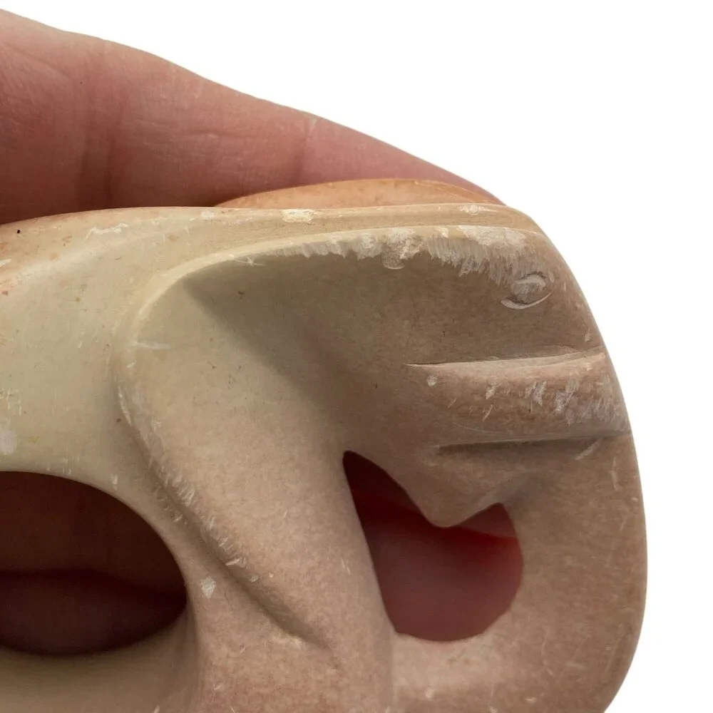 Kenyan Soapstone hand carved Elephant napkin rings set of four tableware dinnerw